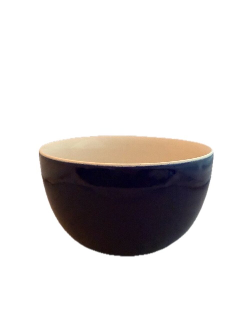 Dansk Blue Two Tone Ceramic Serving Bowl Vintage Kitchenware Dinnerware Rare